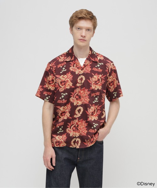 AVIREX(アヴィレックス)の「《Disney Collection》"HAWAIIAN HOLIDAY" ALOHA SHIRT / MICKEY MOUSE(シャツ/ブラウス・メンズ・バーガンディー・LARGE/MEDIUM/XX-LARGE/X-LARGE)」の2枚目の写真