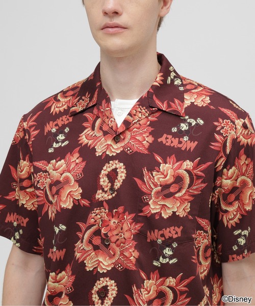 AVIREX(アヴィレックス)の「《Disney Collection》"HAWAIIAN HOLIDAY" ALOHA SHIRT / MICKEY MOUSE(シャツ/ブラウス・メンズ・バーガンディー・LARGE/MEDIUM/XX-LARGE/X-LARGE)」の7枚目の写真