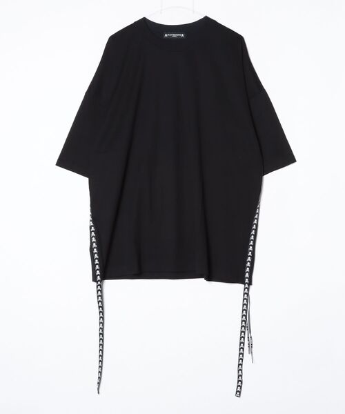 mastermind JAPAN(マスターマインド)の「BOXY SKULL TAPED TEE(Tシャツ/カットソー・メンズ・ブラック/ホワイト・XL)」の2枚目の写真