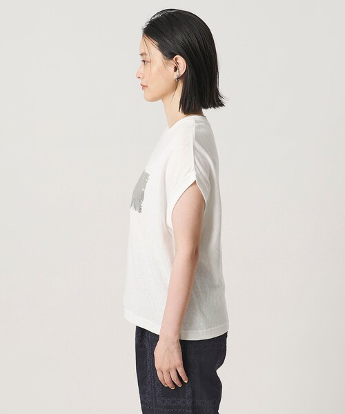 A DAY IN THE LIFE UNITED ARROWS(アデイインザライフユナイテッドアローズ)の「スラブ フォイル ボックスプリントTシャツ <A DAY IN THE LIFE>(Tシャツ/カットソー・レディース・ダークグレー/オフホワイト/ベージュ・FREE)」の17枚目の写真