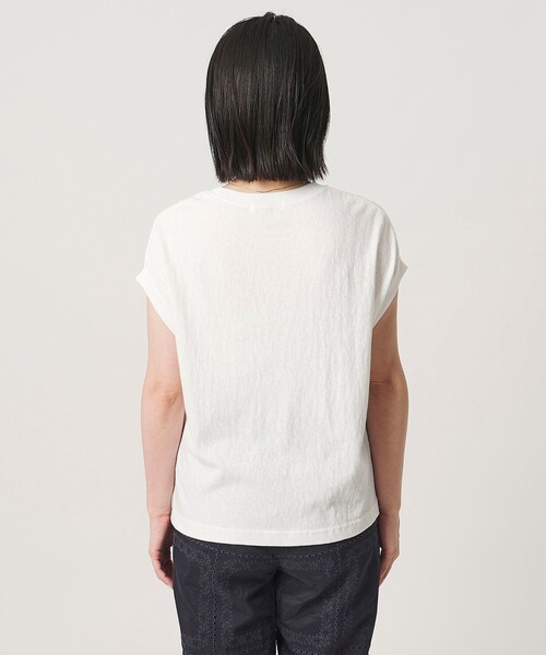 A DAY IN THE LIFE UNITED ARROWS(アデイインザライフユナイテッドアローズ)の「スラブ フォイル ボックスプリントTシャツ <A DAY IN THE LIFE>(Tシャツ/カットソー・レディース・ダークグレー/オフホワイト/ベージュ・FREE)」の18枚目の写真