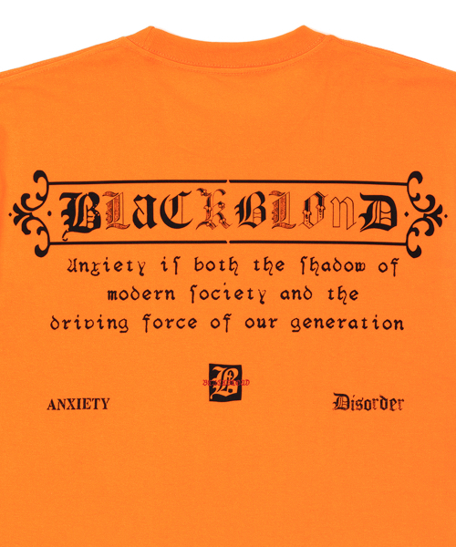 BLACK BLOND(ブラック ブロンド)の「ビビディエンザイアティ 半袖Tシャツ (オレンジ)(Tシャツ/カットソー・レディース・その他・SMALL/MEDIUM/LARGE/X-LARGE/XX-LARGE/XXX-LARGE)」の3枚目の写真