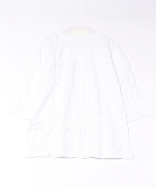 Plantation(プランテーション)の「ソリッドリップル / S(Tシャツ/カットソー・レディース・ホワイト/ライトブルー/ネイビー・M size)」の4枚目の写真