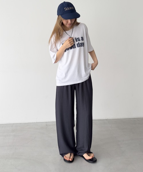 CANAL JEAN(キャナルジーン)の「El mar レーヨンキャミSET UP(セットアップ・レディース・チャコールグレー/ネイビー・ONE SIZE)」の11枚目の写真