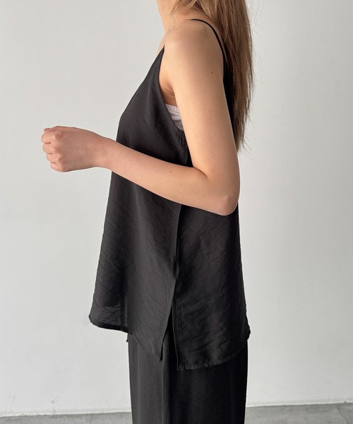 CANAL JEAN(キャナルジーン)の「El mar レーヨンキャミSET UP(セットアップ・レディース・チャコールグレー/ネイビー・ONE SIZE)」の13枚目の写真