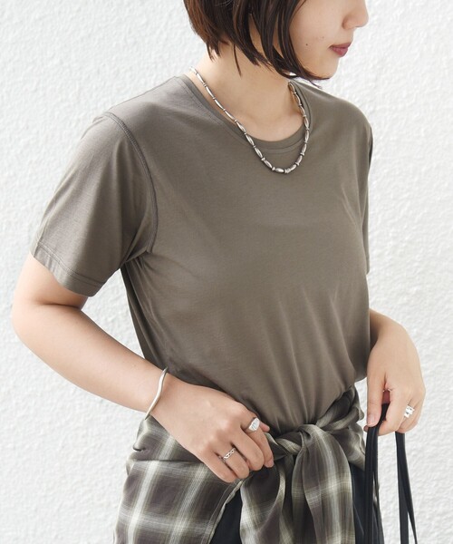 SHIPS(シップス)の「シアー ショート スリーブ TEE(Tシャツ/カットソー・レディース・ブラウン系その他/ライトブルー/ホワイト/ブラック・ONE SIZE)」の22枚目の写真