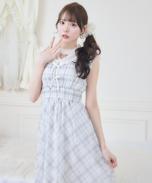 couture BY ROJITA(クチュールバイロジータ)の「肩フリルレイヤードシアーワンピース(ワンピース・レディース・ホワイト/ブラック/ベージュ・FREE)」の12枚目の写真