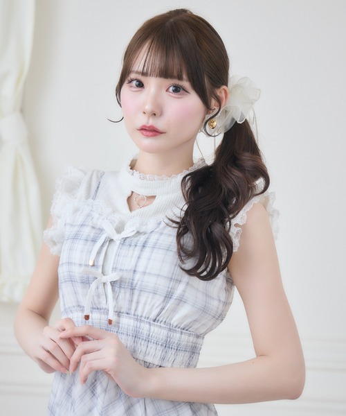 couture BY ROJITA(クチュールバイロジータ)の「肩フリルレイヤードシアーワンピース(ワンピース・レディース・ホワイト/ブラック/ベージュ・FREE)」の22枚目の写真