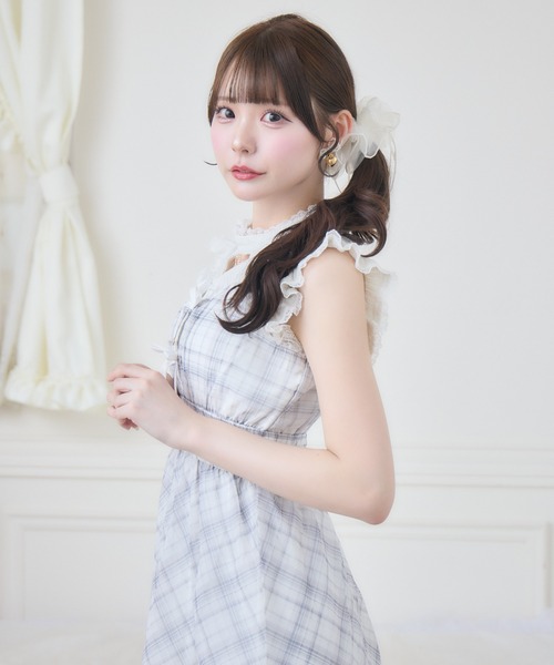 couture BY ROJITA(クチュールバイロジータ)の「肩フリルレイヤードシアーワンピース(ワンピース・レディース・ホワイト/ブラック/ベージュ・FREE)」の15枚目の写真