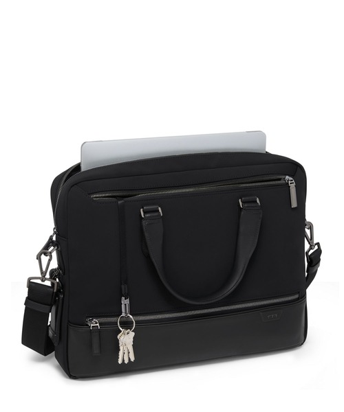 TUMI(トゥミ)の「HARRISON 「アヴォンデール」トップ・ジップ・ブリーフ(A4/PC15インチまで対応)(ビジネスバッグ・メンズ・ブラック・FREE)」の4枚目の写真