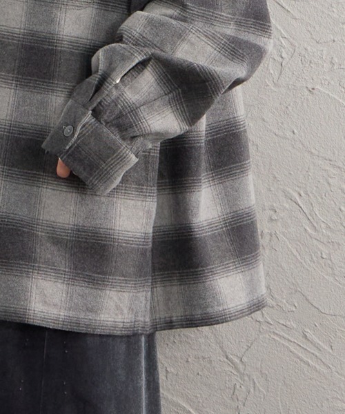PENDLETON（ペンドルトン）の「【WEB先行予約】[PENDLETON/ペンドルトン] 別注 シングルポケット オンブレチェックボードシャツ（シャツ/ブラウス・レディース・レッド/ネイビー/グレー/グリーン/ベージュ・L/M）」の7枚目の写真