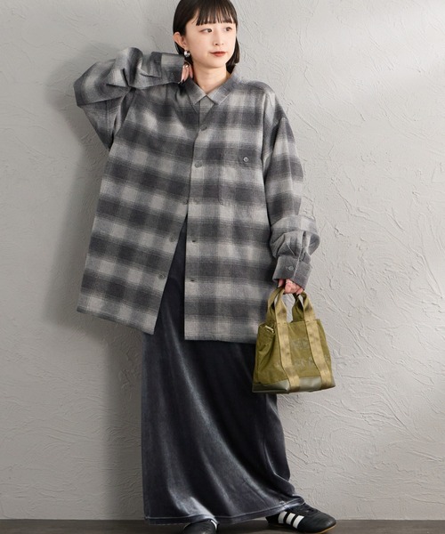 PENDLETON（ペンドルトン）の「【WEB先行予約】[PENDLETON/ペンドルトン] 別注 シングルポケット オンブレチェックボードシャツ（シャツ/ブラウス・レディース・レッド/ネイビー/グレー/グリーン/ベージュ・L/M）」の9枚目の写真
