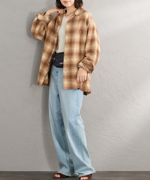 PENDLETON（ペンドルトン）の「[PENDLETON/ペンドルトン] 別注 シングルポケット オンブレチェックシャツ（シャツ/ブラウス・レディース・レッド/ネイビー/グレー/グリーン/ベージュ・L/M）」の22枚目の写真