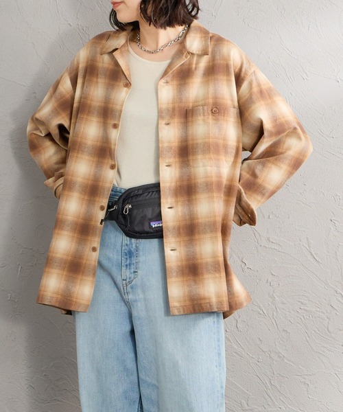 PENDLETON（ペンドルトン）の「【WEB先行予約】[PENDLETON/ペンドルトン] 別注 シングルポケット オンブレチェックボードシャツ（シャツ/ブラウス・レディース・レッド/ネイビー/グレー/グリーン/ベージュ・L/M）」の20枚目の写真