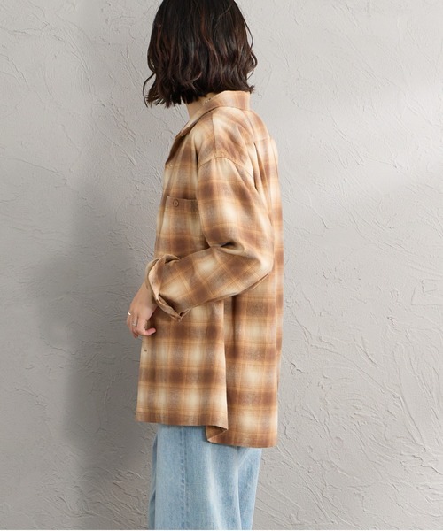 PENDLETON（ペンドルトン）の「【WEB先行予約】[PENDLETON/ペンドルトン] 別注 シングルポケット オンブレチェックボードシャツ（シャツ/ブラウス・レディース・レッド/ネイビー/グレー/グリーン/ベージュ・L/M）」の21枚目の写真