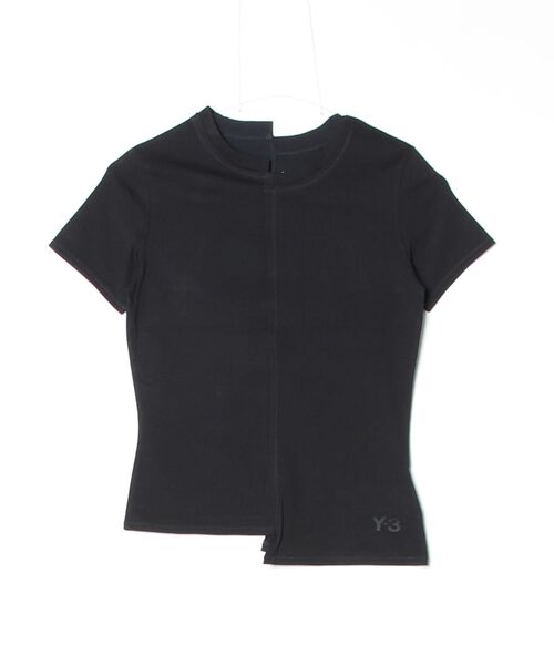 Y-3(ワイスリー)の「Y-3 FITTED SHORT SLEEVE TEE(Tシャツ/カットソー・レディース・ブラック・XX-SMALL/X-SMALL/SMALL/MEDIUM/LARGE)」の5枚目の写真