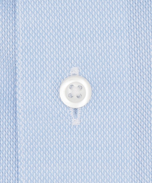 TOKYO SHIRTS(トウキョウシャツ)の「【超形態安定】 形態安定ノンアイロン ボタンダウン 半袖ビジネスワイシャツ(ビジネスシャツ・メンズ・サックスブルー・首回り37cm/首回り39cm/首回り41cm/首回り42cm/首回り43cm)」の4枚目の写真