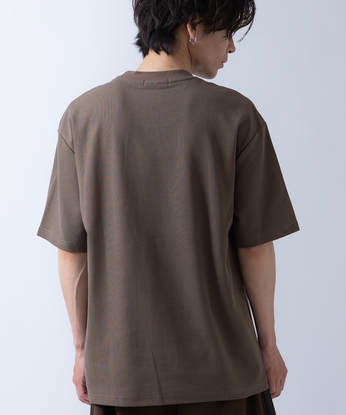 Crownor(クラウノアー)の「切り替え 半袖 Tシャツ(Tシャツ/カットソー・メンズ・ブラック/モカ/ホワイト・LARGE/MEDIUM)」の4枚目の写真