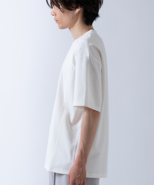 Crownor(クラウノアー)の「切り替え 半袖 Tシャツ(Tシャツ/カットソー・メンズ・ブラック/モカ/ホワイト・LARGE/MEDIUM)」の12枚目の写真