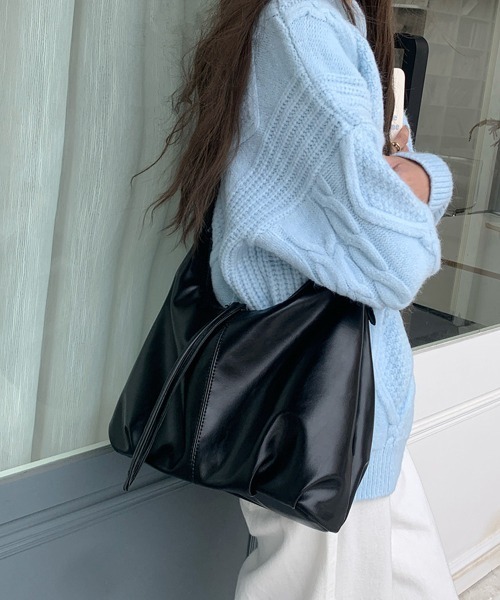 Miniministore(ミニミニストア)の「PUレザーショルダーバッグ 肩掛けカバン(ショルダーバッグ・レディース・ブラック/ブラウン・FREE)」の18枚目の写真