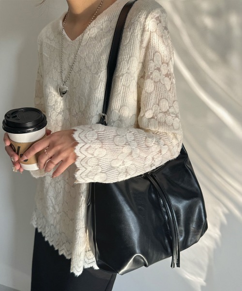 Miniministore(ミニミニストア)の「PUレザーショルダーバッグ 肩掛けカバン(ショルダーバッグ・レディース・ブラック/ブラウン・FREE)」の16枚目の写真