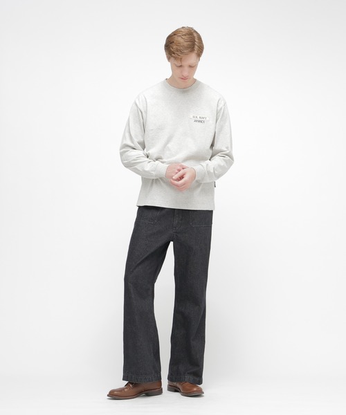 AVIREX(アヴィレックス)の「《NAVAL COLLECTION》SAILOR DENIM MOD / セーラー デニム モディファイド / AVIREX /アヴィレックス(デニムパンツ・メンズ・ブラック/インディゴブルー・LARGE/MEDIUM/X-LARGE)」の9枚目の写真