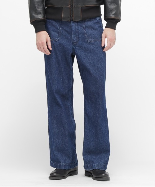 AVIREX(アヴィレックス)の「《NAVAL COLLECTION》SAILOR DENIM MOD / セーラー デニム モディファイド / AVIREX /アヴィレックス(デニムパンツ・メンズ・ブラック/インディゴブルー・LARGE/MEDIUM/X-LARGE)」の6枚目の写真