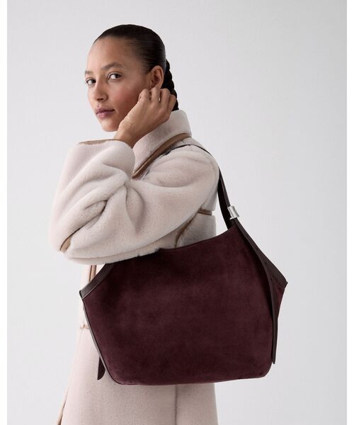 kate spade new york(ケイトスペード ニューヨーク)の「デコ スエード チューリップ トート バッグ(トートバッグ・レディース・パープル・ONESIZE)」の1枚目の写真