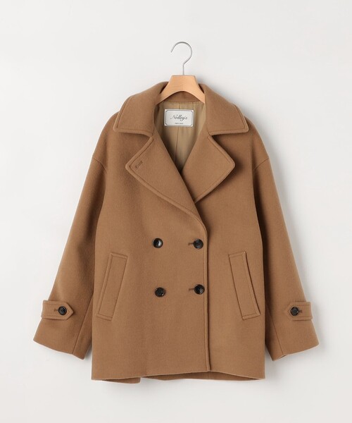 NOLLEY’S(ノーリーズ)の「【一部WEB限カラー】ウールカシミヤダブルブレストコート(ピーコート・レディース・ネイビー/ライトグレー/ブラウン/キャメル・36/38)」の12枚目の写真