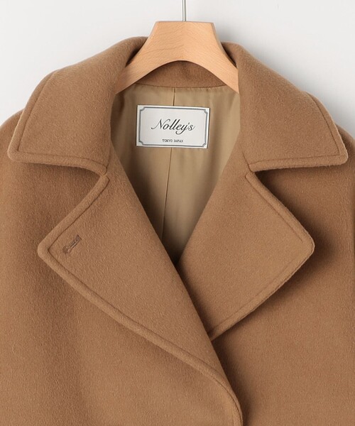 NOLLEY’S(ノーリーズ)の「【一部WEB限カラー】ウールカシミヤダブルブレストコート(ピーコート・レディース・ネイビー/ライトグレー/ブラウン/キャメル・36/38)」の13枚目の写真