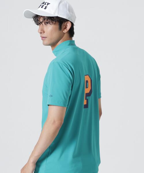 PEARLY GATES(パーリーゲイツ)の「ソルケア45Gカノコ半袖モックネックカットソー(Tシャツ/カットソー・メンズ・グリーン/グレー/ホワイト/ネイビー・LARGE/MEDIUM/X-LARGE/XX-LARGE/SMALL)」の3枚目の写真