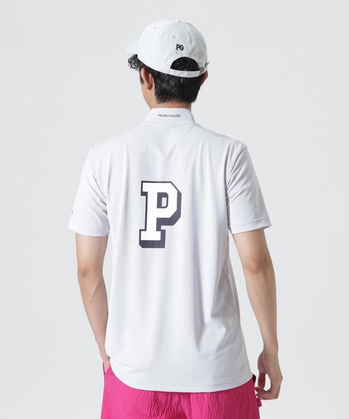 PEARLY GATES(パーリーゲイツ)の「ソルケア45Gカノコ半袖モックネックカットソー(Tシャツ/カットソー・メンズ・グリーン/グレー/ホワイト/ネイビー・LARGE/MEDIUM/X-LARGE/XX-LARGE/SMALL)」の9枚目の写真