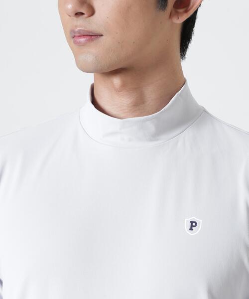 PEARLY GATES(パーリーゲイツ)の「ソルケア45Gカノコ半袖モックネックカットソー(Tシャツ/カットソー・メンズ・グリーン/グレー/ホワイト/ネイビー・LARGE/MEDIUM/X-LARGE/XX-LARGE/SMALL)」の11枚目の写真