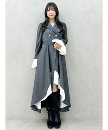 dazzlin（ダズリン）の「レイヤーラッフルトレンチワンピース（ワンピース）」