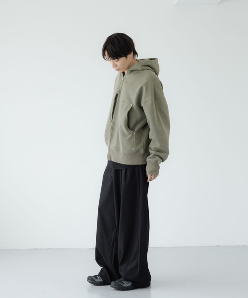 LOWRYS FARM(ローリーズファーム)の「【LFM(U)】TR2タックバルーンワイドパンツ 1067146(その他パンツ・メンズ・グレー/ブラック/ブラウン/ブラック系その他・MEDIUM/LARGE/SMALL)」の6枚目の写真