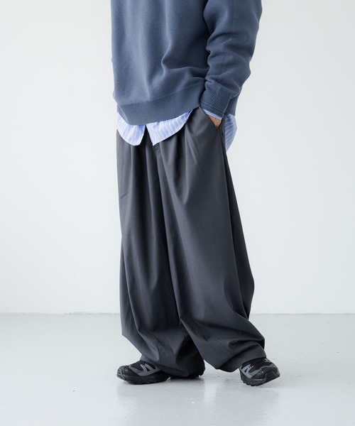 LOWRYS FARM(ローリーズファーム)の「【LFM(U)】TR2タックバルーンワイドパンツ 1067146(その他パンツ・メンズ・グレー/ブラック/ブラウン/ブラック系その他・MEDIUM/LARGE/SMALL)」の18枚目の写真
