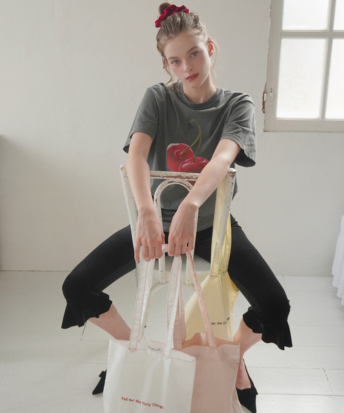 LE TALON(ルタロン)の「《/WEB+一部店舗限定》Le decore / ル デコレ darling tote bag(トートバッグ・レディース・ホワイト/ピンク/レモンイエロー・FREE)」の21枚目の写真