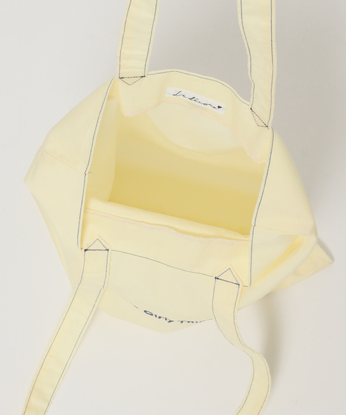 LE TALON(ルタロン)の「《/WEB+一部店舗限定》Le decore / ル デコレ darling tote bag(トートバッグ・レディース・ホワイト/ピンク/レモンイエロー・FREE)」の6枚目の写真