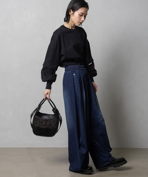 MARECHAL TERRE(マルシャルテル)の「2way ボアバッグ(ショルダーバッグ・レディース・ブラウン/ブラック/チャコールグレー/シルバー・FREE)」の21枚目の写真