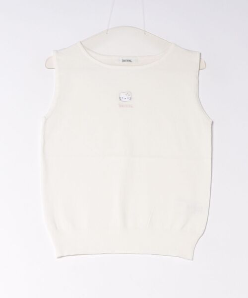 SOMETHING(サムシング)の「SOMETHING×HELLO KITTY EMBROIDERY KNIT(その他トップス・レディース・ブラック/ピンク/ホワイト・FREE)」の7枚目の写真