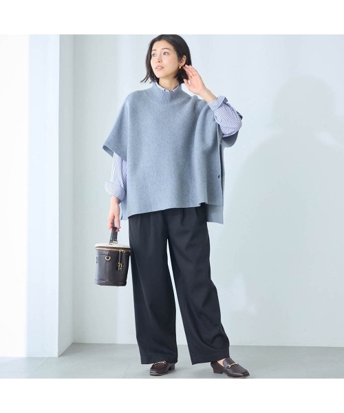 Belle Maison(ベルメゾン)の「レギュラーカラーシャツ【乾燥機OK】(シャツ/ブラウス・レディース・オフホワイト/ネイビー系/ブラック系・M/S/3L/LL/L)」の13枚目の写真