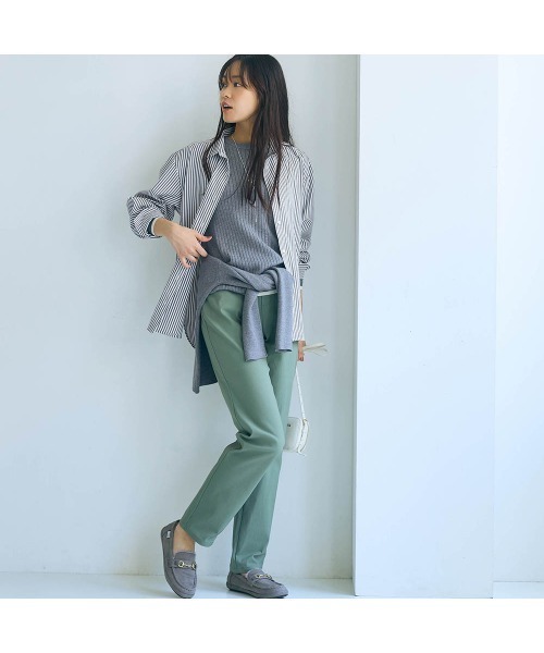 Belle Maison(ベルメゾン)の「レギュラーカラーシャツ【乾燥機OK】(シャツ/ブラウス・レディース・オフホワイト/ネイビー系/ブラック系・M/S/3L/LL/L)」の16枚目の写真