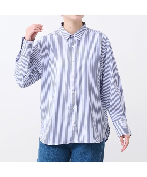 Belle Maison(ベルメゾン)の「レギュラーカラーシャツ【乾燥機OK】(シャツ/ブラウス・レディース・オフホワイト/ネイビー系/ブラック系・M/S/3L/LL/L)」の17枚目の写真