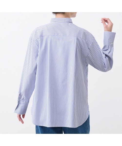 Belle Maison(ベルメゾン)の「レギュラーカラーシャツ【乾燥機OK】(シャツ/ブラウス・レディース・オフホワイト/ネイビー系/ブラック系・M/S/3L/LL/L)」の19枚目の写真