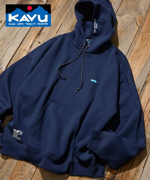 KAVU（カブー）の「KAVU/カブー 限定展開 KAVU×FREAK'S STORE / カブ― 別注 ネーム付き パーカー（スウェット・メンズ・グレイッシュベージュ/ネイビー/ブラック/アッシュグレー・LARGE/SMALL/MEDIUM）」の21枚目の写真