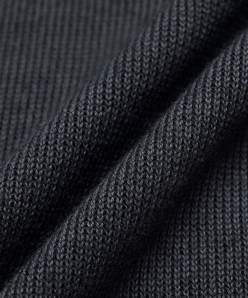 SEAGREEN(シーグリーン)の「SEAGREEN(シーグリーン) FRENCH TERRY KNIT ZIP HOODIE フレンチテディニットジップフーディ(パーカー・メンズ・ブラック/モカ・3/2)」の6枚目の写真