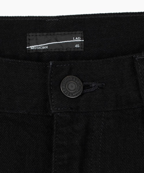 LAD MUSICIAN(ラッドミュージシャン)の「11.5oz DENIM FLARE DRAPE PANTS(デニムパンツ・メンズ・ブラック・46/44/42)」の6枚目の写真
