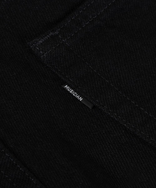 LAD MUSICIAN(ラッドミュージシャン)の「11.5oz DENIM FLARE DRAPE PANTS(デニムパンツ・メンズ・ブラック・46/44/42)」の11枚目の写真