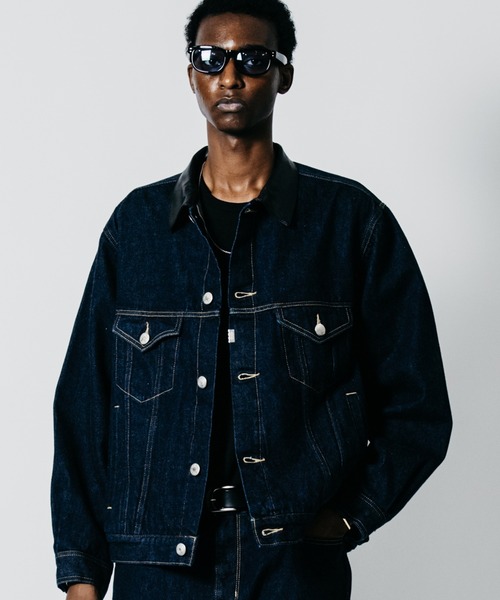 CRIMIE(クライミー)の「BRON FREE SELVEDGE ONE WASH DENIM TYPE III JACKET - INDIGO MADE IN JAPAN(デニムジャケット・メンズ・インディゴブルー・XXL/XL/L/M/S)」の1枚目の写真