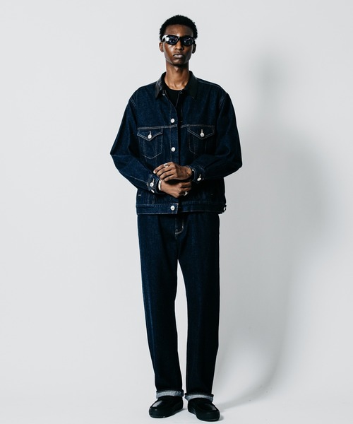 CRIMIE(クライミー)の「BRON FREE SELVEDGE ONE WASH DENIM TYPE III JACKET - INDIGO MADE IN JAPAN(デニムジャケット・メンズ・インディゴブルー・XXL/XL/L/M/S)」の3枚目の写真